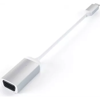 Adaptador Satechi Type-C a VGA, plata, ST-TCVGAS
