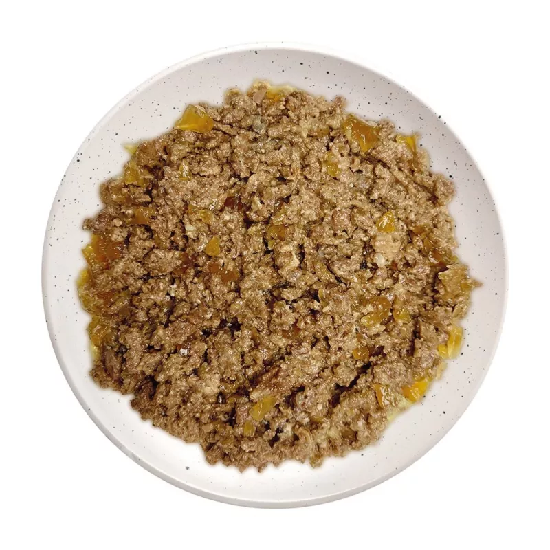 WIEJSKA ZAGRODA ternera con pato - comida húmeda para perros - 500g
