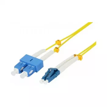 Synergy 21 Cable de parcheo de fibra óptica de 2 fibras 10 m LC-SC 9/125 µm OS2 AD 2 mm funda flexible de protección contra dobleces - Fibra monomodo - 10 m