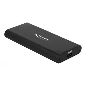 Delock - carcasa para almacenamiento - M.2 - tarjeta M.2 NVMe - USB 3.1 (Gen 2) - negro (42614)