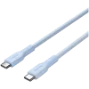 CANYON Cable OnWire 60CL C-C 60W COLOR trenzado 1m azul claro