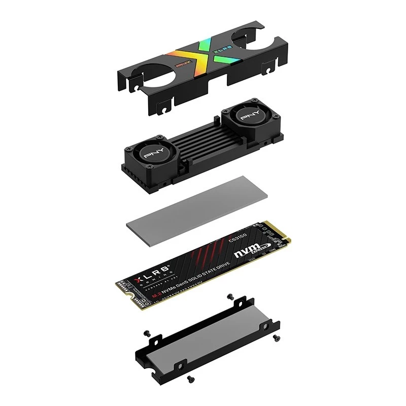 PNY XLR8 CS3150 1 TB M.2 2280 NVMe unidad SSD, PCIe 5.0, con disipador