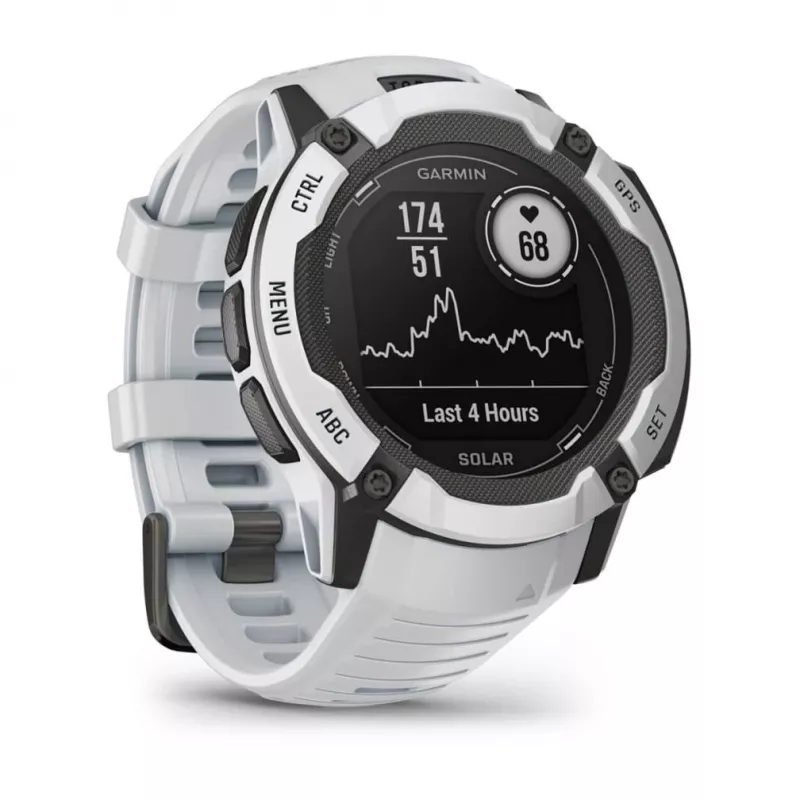Garmin Instinct 2X Solar 2,79 cm (1,1) MIP 50 mm Digital 176 x 176 píxeles Pantalla táctil Blanco GPS (satélite)