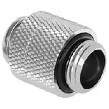 Adaptador Barrow G1/4 macho a G1/4 macho giratorio 14 mm Blanco-Plata TBX2D-02 WS