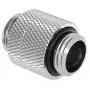 Adaptador Barrow G1/4 macho a G1/4 macho giratorio 14 mm Blanco-Plata TBX2D-02 WS