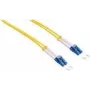 Logilink - Cable de conexión - LC monomodo (M) a LC monomodo (M) - 3 m - Fibra óptica - Dúplex - 9/125 µm - OS2 - libre de halógenos - amarillo (FP0LC03)
