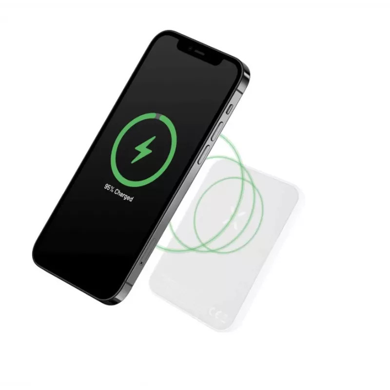 Batería portátil FIXED FIXZENM-6-WH — 6000 mAh, carga rápida USB-C, blanca