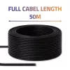 Cable de red Ethernet QOLTEC CAT6 UTP, 50 m, negro