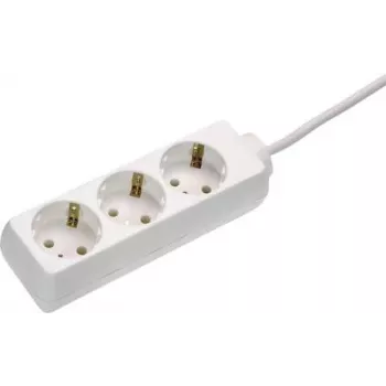 Regleta de enchufes AS Schwabe 13911, enchufes Schuko, 1 ud., blanca