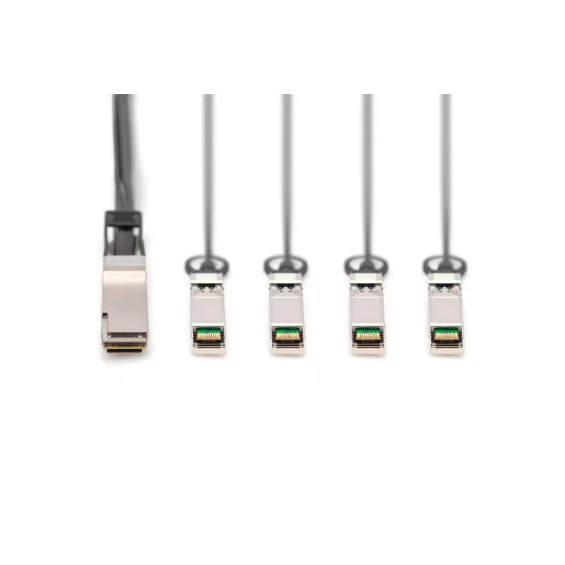 Cable de conexión directa Digitus 40G QSFP+ a 4xSFP+ 1m