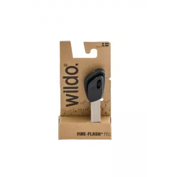 Iniciador de fuego de emergencia por chispa Wildo Fire-Flash Pro Large, ferrocerio, 76,2 mm, 29 g, negro