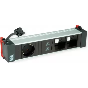 Power Frame Bachmann 916.0572 Medium Módulo de corriente 1x CEE7/7 2x CM 1x USB