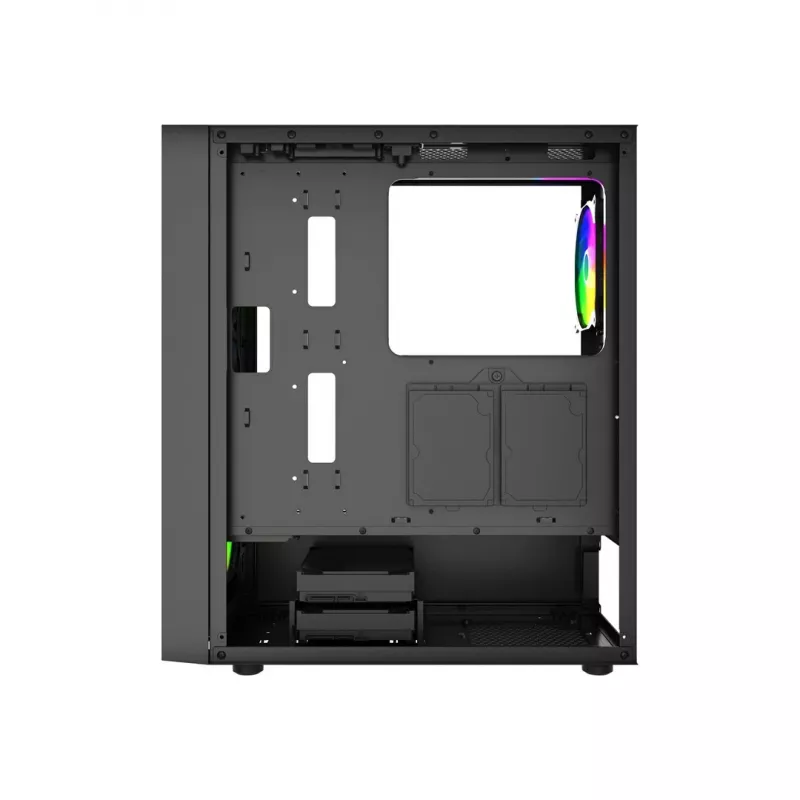 Gembird Fornax 4300 CCC-FC-4300 caja gaming ATX Midi Tower, cristal templado, ventiladores ARGB, 2x USB 3.1, 1x USB 2.0, negra