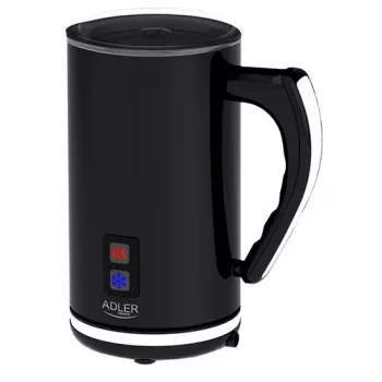 Espumador/calentador de leche automático Adler AD 4478 — recipiente de acero inoxidable, capacidad 240 ml, 500 W, caliente y frío