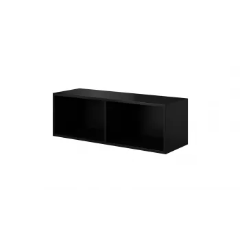 Armario de almacenamiento abierto Cama ROCO RO2 112/37/37 negro