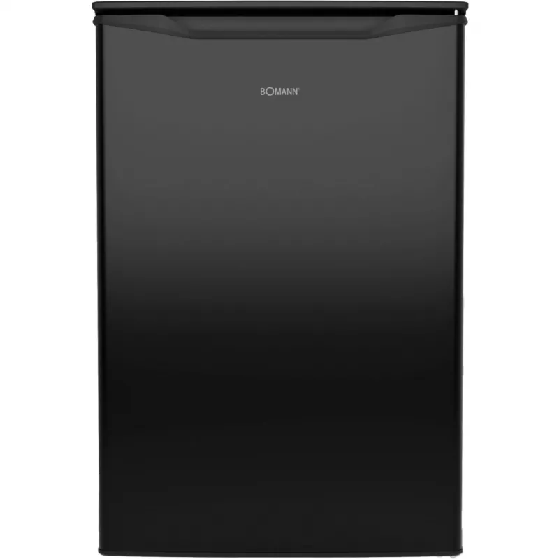 Bomann GS 7253 congelador, 87 l, clase energética C, clase climática SN-T, puerta reversible, aspecto de acero inoxidable oscuro, negro