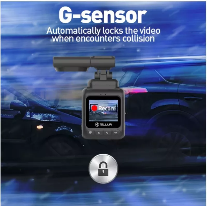 Dashcam Tellur Dash Patrol DC2 FullHD 1080P GPS negro