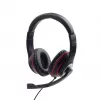 Auriculares gaming con cable GEMBIRD MHS-03-BKRD — binaurales, circumaurales, 3,5 mm, cable de 1,8 m, rojo/negro