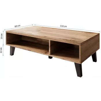 Mesa de centro Cama NORD 110 cm roble wotan/antracita