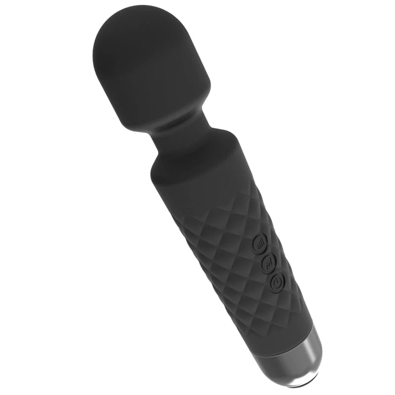 Masajeador de clítoris Erolab Wand-M negro — recargable, sumergible