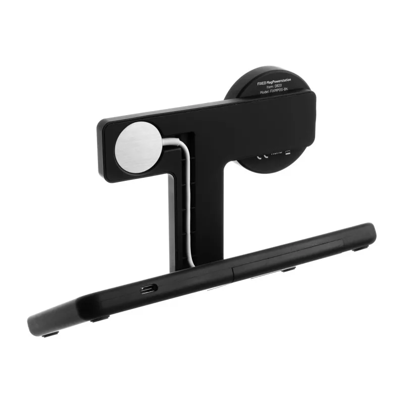 Fixed | MagPowerstation estación de carga inalámbrica 3 en 1 con soporte MagSafe | FIXMPOS-BK | Negro