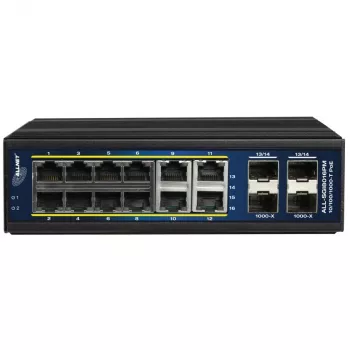 Switch gestionado ALLNET ALL-SGI8016PM L2+/L3 12x Gigabit Ethernet PoE