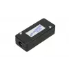 Toma de conexión Extralink CAT6 UTP, conector pasante, negro