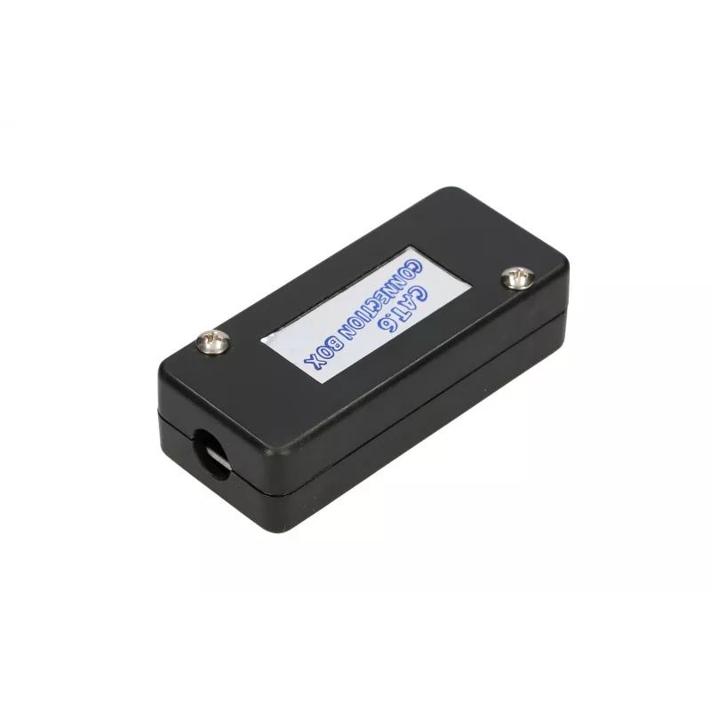 Toma de conexión Extralink CAT6 UTP, conector pasante, negro