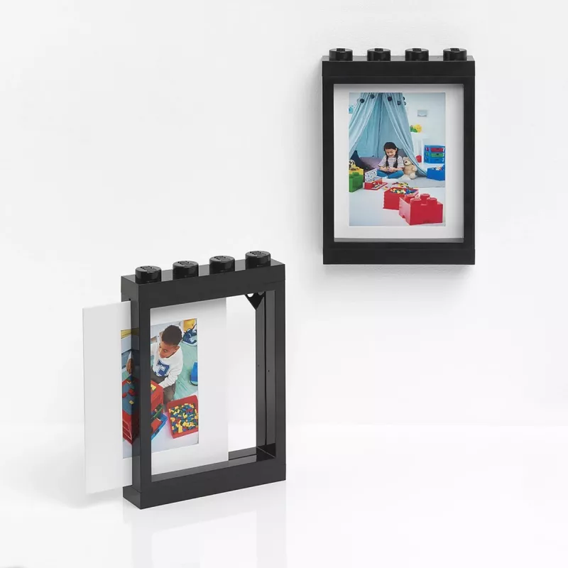Marco de fotos Room Copenhagen LEGO Marco de fotos Negro – compatible con expositor de minifiguras LEGO