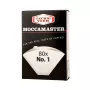 Filtro de café de papel de un solo uso MOCCAMASTER tamaño taza 1 — 80 uds., blanco