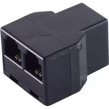 ShiverPeaks BS71225 conector de cable telefónico, conector hembra RJ-11 (6P4C) a 2x conector hembra RJ-11