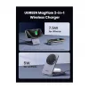 Cargador de CA inalámbrico de interior UGREEN para auriculares y smartphones W528, gris, protección contra cortocircuitos y subtensión