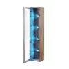 Vitrina Cama Meble VIGO 180 — vitrina de cristal de pared, 1800×400×300 mm, roble wotan