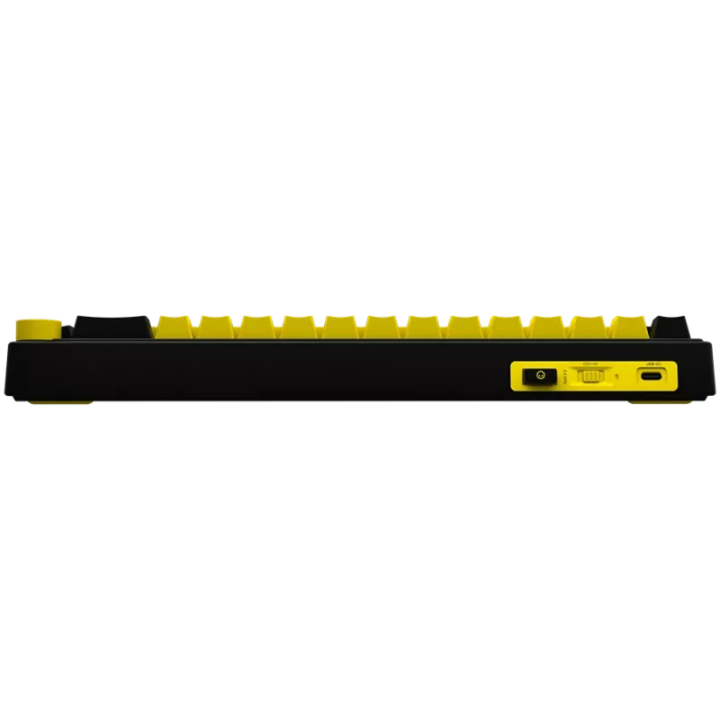 Teclado gaming mecánico LORGAR KBP70MW 65% negro amarillo distribución EN