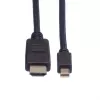 Cable de vídeo ROLINE - Mini DisplayPort (macho) a HDMI (macho)