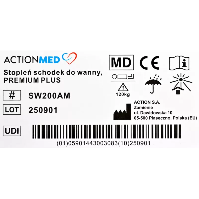 ActionMed Premium Plus escalón para bañera (SW200AM)