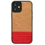 Funda protectora para móvil Man and Wood para iPhone 12 mini – espiga azalea negro