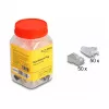 Conector modular RJ45 DeLOCK Cat.6 50 uds. con fundas de protección antiacodamiento