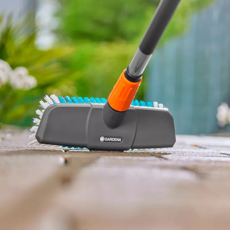 Gardena | Cepillo de lavado Cleansystem para superficies grandes resistentes a rayaduras, duro | 18816-20
