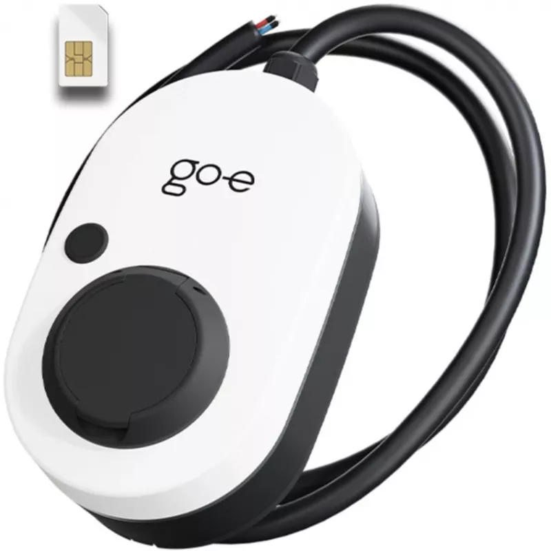Charger Gemini 2.0, 22 kW (32A trifásico), wallbox blanco/negro, sin cable, 4G/LTE