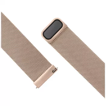 Correa de reloj FIXED Mesh Strap Fixed 18mm acero inoxidable cambio rápido Oro