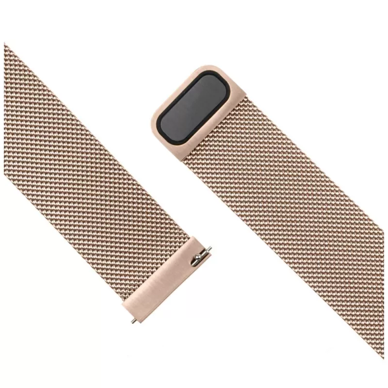 Correa de reloj FIXED Mesh Strap Fixed 18mm acero inoxidable cambio rápido Oro