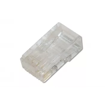 Conector modular Digitus CAT 6A para cable redondo, apantallado, 100 unidades, conector RJ-45