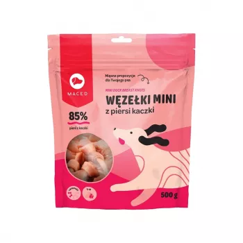 MACED Mini nudos de pechuga de pato - premios para perros - 500 g