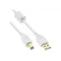 Cable USB Microconnect USBAB2WF USB 2.0 2 m USB A USB B blanco