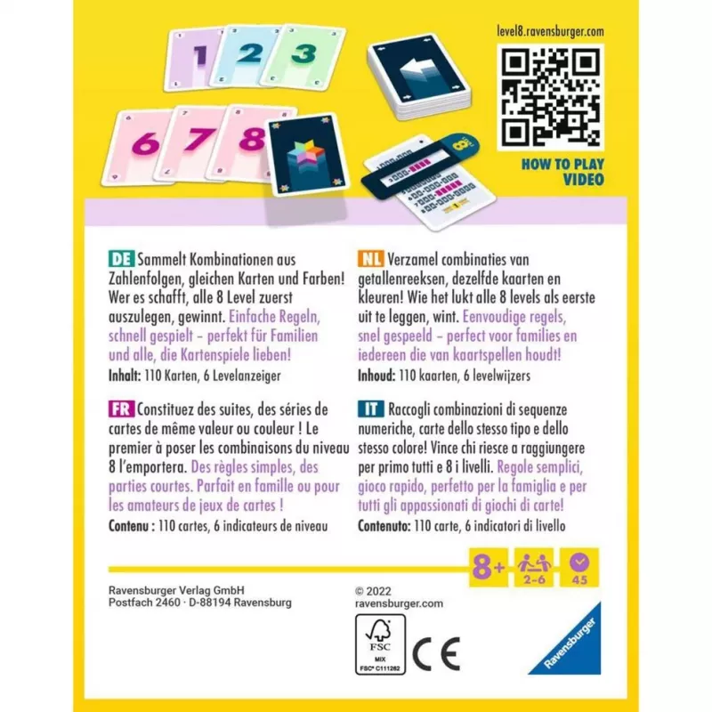 Level 8, juego de cartas