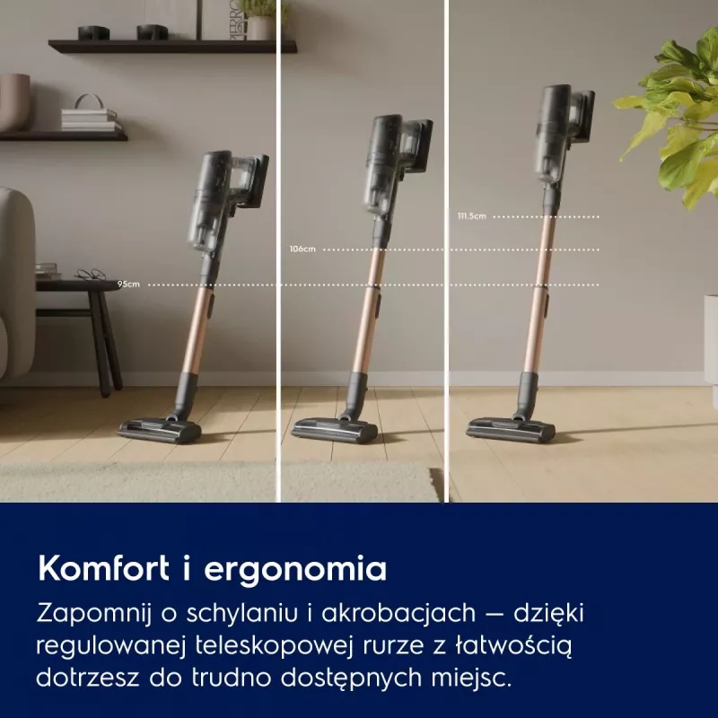 Aspirador de escoba/cepillo eléctrico Electrolux EP82AB25UG batería en seco ciclónico sin bolsa 0,4 l 100 W gris