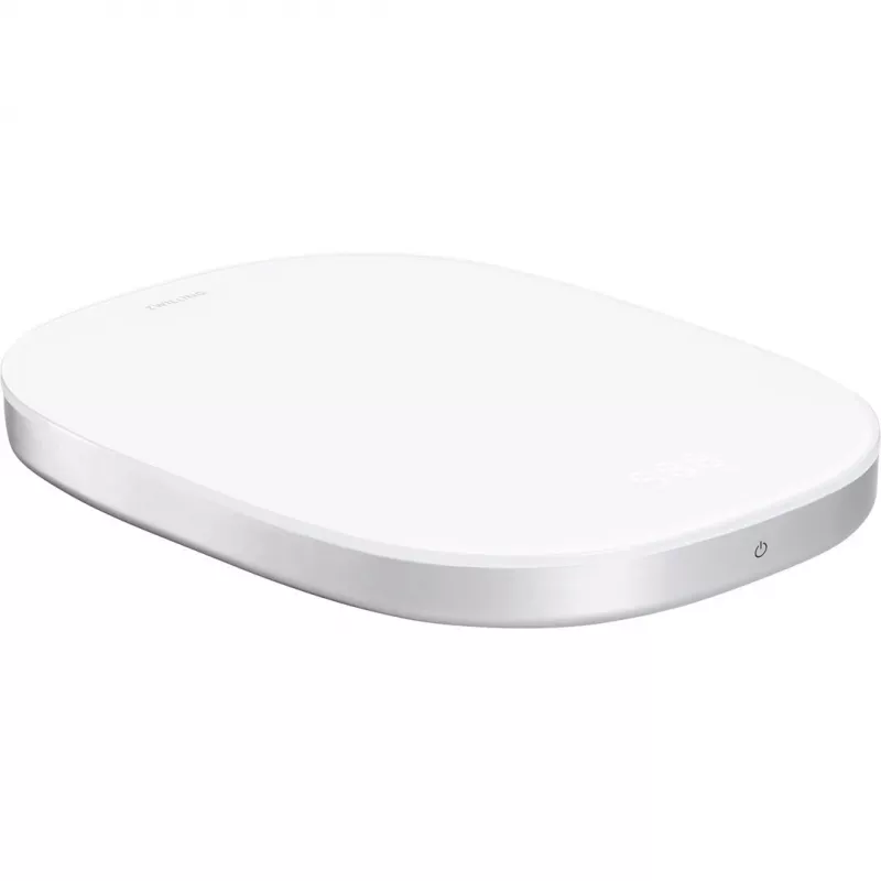 Báscula de cocina electrónica ZWILLING Enfinigy plateada blanca — capacidad 10 kg, precisión 1 g, pantalla LCD