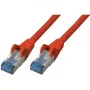 Cable de red S/CONN Cat6a 0,25 m rojo S/FTP