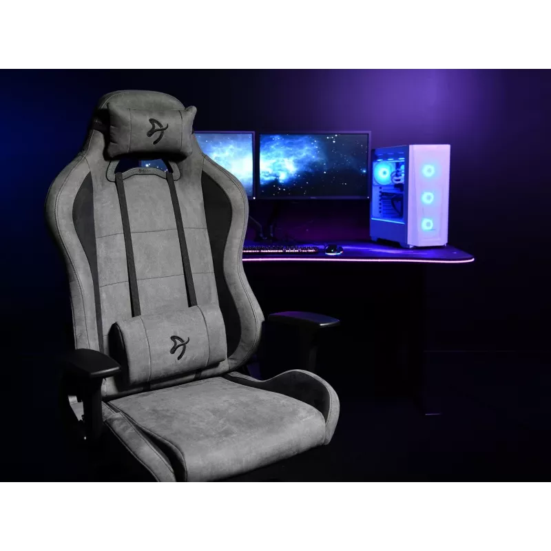 Silla gaming Arozzi Torretta SuperSoft Antracita – diseño ergonómico, reposabrazos ajustables, respaldo reclinable